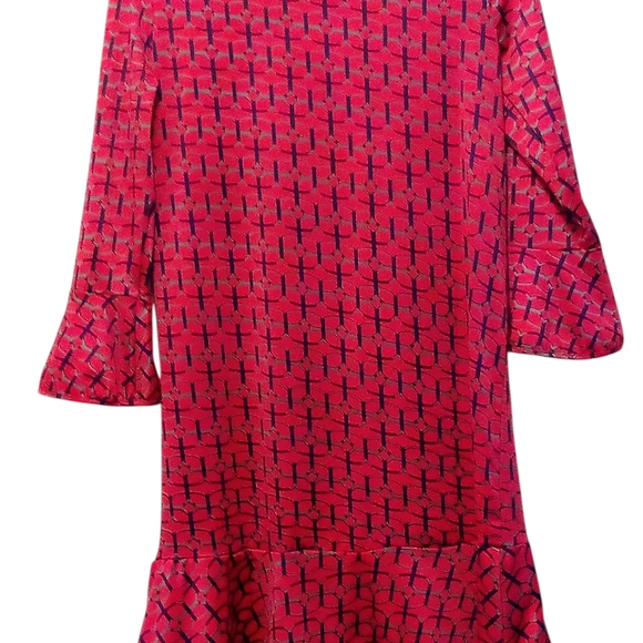 Buckhead Betties - Maze Runner Mandy, Long Bell Sleeves, Round Neck, Poly-knit, - Picture 7 of 12